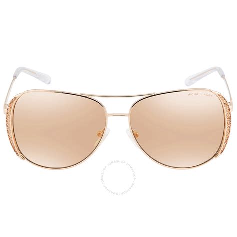 michael kors women's rose gold frame genuine eyeglasses|Michael Kors sunglasses chelsea gold.